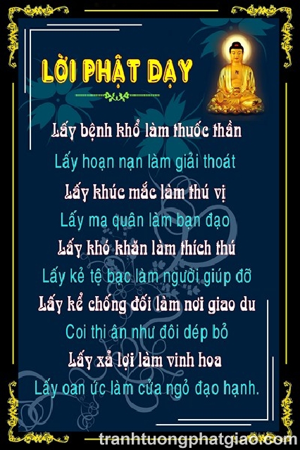 Thư pháp - Lời dạy phật giáo (1474)